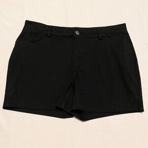 Lee Rider Womens Black Shorts Size 18